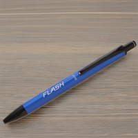 Stylo bille personnalisable en métal fabriqué en Allemagne, largeur d'écriture 0,5 mm, noir avec finition dorée, design élégant, cadeaux promotionnels