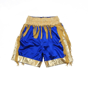 Shorts de boxe personnalisés, exportateur pakistanais, logo d'équipe, shorts de combat respirants et légers, vêtements de sport pour les combats - Product Image 1