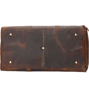Sac de voyage en cuir, sac de week-end, sac de sport, impression personnalisée du logo, couleur, fermeture à glissière, haute qualité, unisexe - Product Image 6