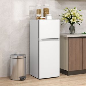 Frigorifero Compatto Bianco da 4 Cu Ft con Porta Reversibile e Congelatore, Frigorifero di Piccole Dimensioni da 4 Cu Ft - Product Image 2