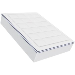 Cubrecolchón tamaño Queen de 1 pulgada, desmontable, lavable, relleno de fibra, cómodo, refrescante y con soporte. - Product Image 1