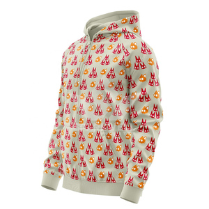 เสื้อสเวตเชิ้ตมีฮู้ดมีซิปสำหรับผู้ชาย ลายการ์ตูนแมว ลำลอง ทรงปกติ ใส่ได้ในฤดูใบไม้ร่วง - Product Image 3