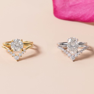 Lab Grown <b>Diamond</b> Round Brilliant Cut Open Floral Cluster <b>Diamond</b> <b>Ring</b> - Product Image 5
