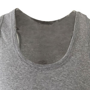 T-shirt sans manches pour homme en coton de qualité supérieure, logo personnalisé, coupe slim, t-shirt uni pour homme, t-shirts de sport - Product Image 4