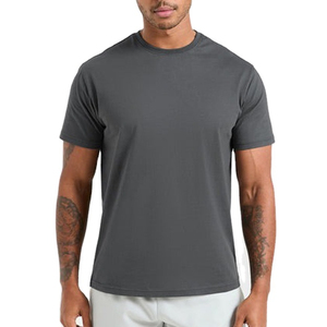 Camiseta de Verano Personalizada al por Mayor, Nuevo Estilo, Manga Corta, Alta Calidad, Hombros Caídos, Moda Urbana, Camiseta de Algodón para Hombre - Product Image 2
