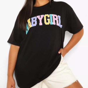 T-shirt imprimé rose à col rond pour femme, manches courtes, coupe décontractée, respirant, écologique, séchage rapide, 100% coton tricoté, été - Product Image 4