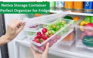 Vegetable Fruit Storage <b>Container</b> PP <b>Plastic</b> Large Capacity Airtight Leak-Proof Food Grade Flip Top <b>Lid</b> Lightweight Removable - Product Image 4