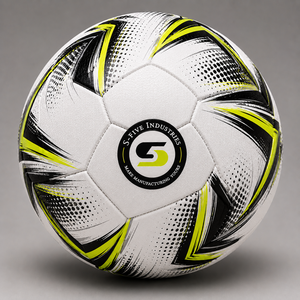 Ballon de football S-Five Industries blanc, noir, jaune, durable, pour entraînement, 0,4-0,45 kg - Product Image 1