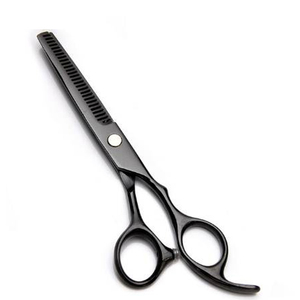 High Quality Professional Salon Stainless Steel Beauty Scissors Sharp Blade And Plastic <b>Handle</b> Hair Cutting Thinning Scissors - Product Image 1