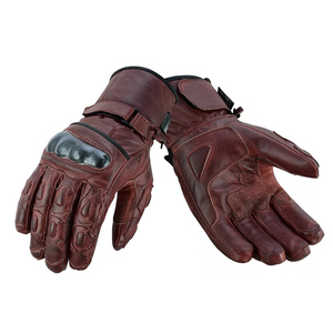 Gants de moto en cuir pour hommes, à doigts entiers, pour l'hiver, le sport, le fitness, le cyclisme, la course, antidérapants, respirants, pour le motocross - Product Image 6