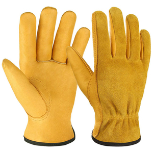 Best Performance Cowhide Split Leather Working Gloves Heavy Duty Hand Protection Safety Construction Durable <b>Top</b> Quality Gloves - Product Image 1