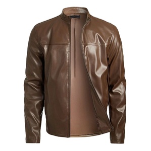 Breathable Casual Winter Lightweight Leather Jackets for Men Bulk Custom Made <b>Warm</b> Comfort Leather jacket for men - Product Image 2