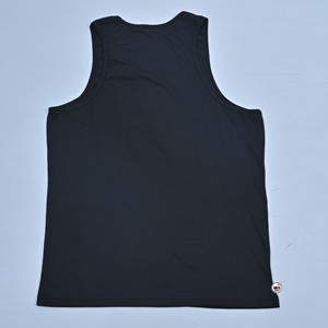 Débardeur tricoté sans manches pour homme, col rond, couleur unie noir, pour le sport, la gym et les entraînements, prix de gros abordable - Product Image 5