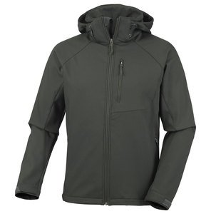 Hot Selling Woolen Softshell Waterproof Jacket Customized Logo Unisex Formal Windproof Hiking Jackets with Discharge Printing - Product Image 4