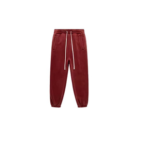 Luxury Men's Pants 400 GSM Cotton Fleece Straight Leg <b>Waterproof</b> Washed <b>Trouser</b> Sun Faded Style Streetwear Jogger - Product Image 3