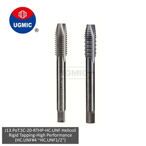 J13.PoT.SC-20-R.T.H.P-HC. # 4 # 5 # 6 # 8 # 10 # Tarauds en carbure monobloc à cannelures pointues, filetage H.C-UNF, 12 1/4" 5/16" 3/8" 7/16" 1/2" - JIS - Product Image 1