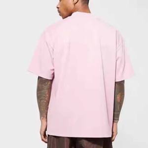 T-shirt à manches courtes pour homme, col rond, tricoté, couleur unie, coupe classique, style décontracté - Product Image 2