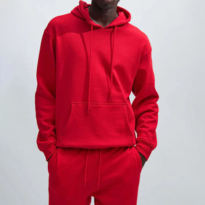 Nuevo diseño de sudadera con capucha para hombre, color sólido, forro polar, estilo casual, corte regular, color gris otoño, 100% algodón tejido. - Product Image 1