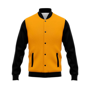 2026 Baseball <b>Jackets</b> Customizable Logo Letterman <b>Jackets</b> for Men & Women Stand Collar Button Front <b>Patchwork</b> Letterman <b>Jackets</b> - Product Image 6