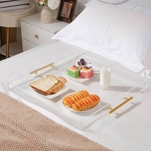 Bandeja Ovalada de Acrílico Transparente de ILAHI, Ligera, Artística, para Manualidades, Arte Folclórico, Pascua, Año Nuevo Chino, con Diseño Simple y Multi-temática - Product Image 3