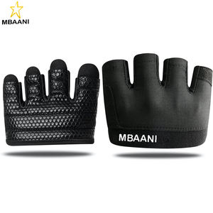 Guantes de Entrenamiento, Guantes Cortos de Microfibra para Levantamiento de Pesas con Protección Completa de la Palma y Agarre Extra, Cross Training, Powerlifting - Product Image 1