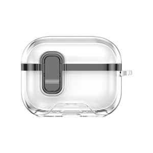 Funda Transparente para Auriculares con Bloqueo de Seguridad, Sensación de Cuero Electrochapado en TPU, para Pro - Product Image 3