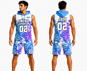 IRONCLAD ELITE Men Full Sleeve Hooded Flag Football Jersey Set Sublimated for Gold Team Uniforms Regular Fit 100% Polyester - Product Image 2