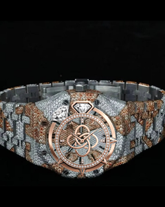 Luxury Moissanite Diamond Watch Men Full Pave VVS Moissanite Stones Stainless Steel <b>Automatic</b> Wristwatch - Product Image 1
