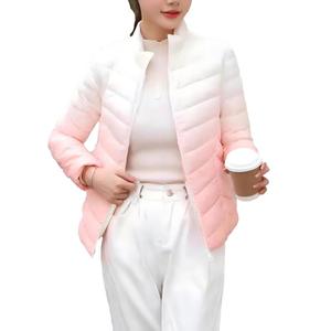 Haut léger et chaud pour <span class=keywords><strong>femme</strong></span>, coupe ajustée, col montant zippé, coupe-vent, écologique, polyvalent, pour l'automne et l'hiver, idéal pour le quotidien et les activités de plein air - Product Image 1