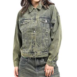 Chaqueta Vaquera de Moda Urbana para Mujer, 100% Algodón, Holgada, con Detalles de Botones, Secado Rápido, Transpirable, Antiencogimiento, Alta Calidad 2026 - Product Image 1