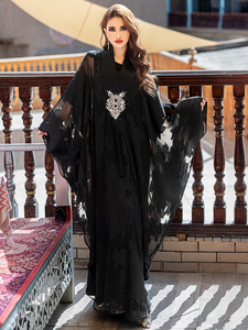 Abaya Dubái 2026, Vestido Musulmán para Mujer, Vestido Abaya Modesto, Abaya para Mujeres, Vestido Musulmán de Lujo, Abaya de Lujo Personalizada al por Mayor - Product Image 1