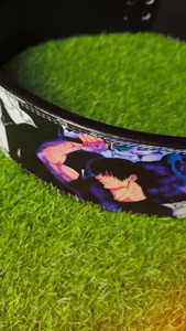 Printed Anime Design <b>Weight</b> Lifting <b>Belt</b> Adjustable Waist Support for Strength <b>Training</b> Unisex Artificial Leather Buckle Closure - Product Image 4