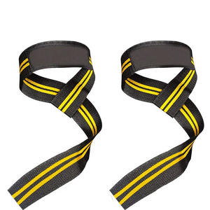 Heavy Duty Cotton/Nylon Weightlifting Straps for Gym Fitness Training-<b>Adjustable</b> Premium Lifting Straps for Deadlifts Pull - Product Image 3