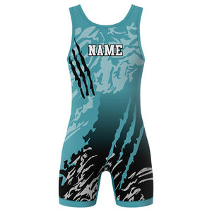 Combinaison de lutte unisexe pour la musculation, concevez votre propre combinaison de lutte personnalisée par sublimation pour hommes - Product Image 3