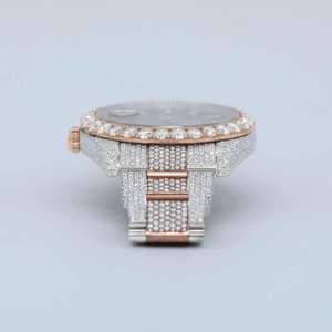 New Trendy Wholesale Factory Supply VVS1 Moissanite Diamond HipHop <b>Iced</b> <b>Out</b> <b>Watch</b> at Affordable Price From Indian Manufacturer - Product Image 4