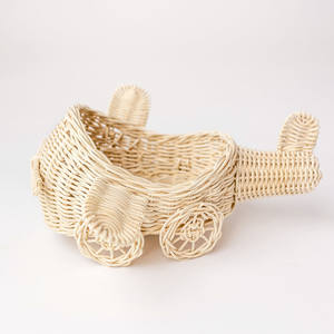 Rotin créatif tissé enfants avion jouets de haute qualité prix le moins cher jouet volant en osier tissé avion - Product Image 1