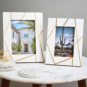 HANDICRAFTS ZONE HCZ-94 Resin Offset Printed Lightweight Rectangle Photo <b>Frame</b> <b>6x4</b> Inch Vertical Tabletop Display Made India - Product Image 4