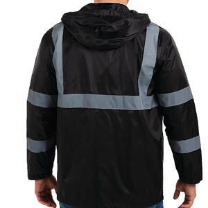 Veste de travail à manches longues pour hommes, haute visibilité, réfléchissante, printemps, 100% polyester, uniformes de sécurité pour la sécurité - Product Image 6