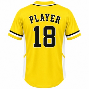 Uniforme de Béisbol Personalizado con Nombre de Equipo, Ropa Deportiva, Jersey Transpirable de Manga Corta, Secado Rápido, Malla, Venta al Por Mayor, Proveedor OEM ODM - Product Image 4
