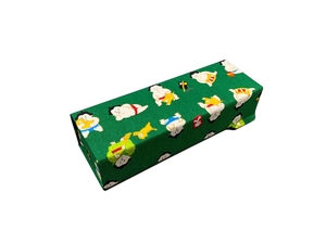 Étuis à lunettes pliables rectangulaires en tissu faits à la main avec motifs de dessins animés - Product Image 5