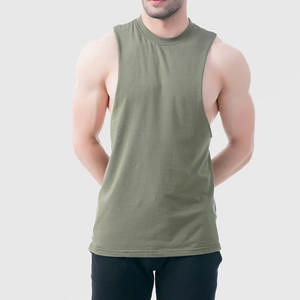 เสื้อกล้ามสำหรับผู้ชายเสื้อยืดแขนกุดสำหรับ100% ผ้าฝ้าย - Product Image 1