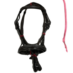 Brida de Cuero de Alta Calidad para Caballo con Diseño de Hoja, Riendas con Agarre de Goma, Acolchado Suave, Herrajes de Acero Inoxidable, Hecha a Mano para Resistencia - Product Image 1