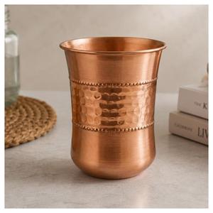 Eco-Friendly Pure Copper <b>Tumbler</b> For Ayurvedic Drinking Water Benefits Handmade Premium Metal Drinkware Polished Copper <b>Glass</b> - Product Image 3