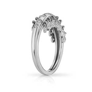 Anillo de Diamantes Cultivados en Laboratorio de Moda al por Mayor, Oro Sólido Real de 14K y 18K, Delicado Anillo de Cúpula Empotrada con Engaste de Bisel, Precio de Fábrica - Product Image 6