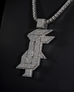 Pendentif vintage en moissanite, diamant jaune massif, bijoux hip-hop pour mariages, fêtes et cadeaux, disponible à prix avantageux - Product Image 3
