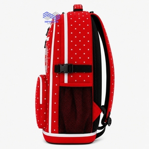 <b>Red</b> <b>Glitter</b> Rhinestone Cheerleading Backpack Custom Team Name Logo Competition Sports Bag - Product Image 3