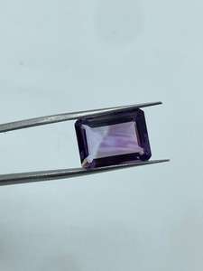 พลอยอเมทิสต์ทรงสี่เหลี่ยมผืนผ้าสีม่วงเข้มธรรมชาติ สำหรับเครื่องประดับสไตล์มินิมอลทันสมัย แหวนเจ้าสาวสุดหรู ราคาขายส่ง - Product Image 6