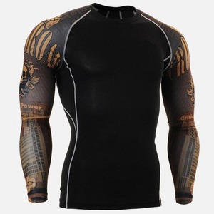 Crea Tu Propio Rashguard Personalizado de Alta Calidad con Diseño Impreso OEM para Hombre, de Secado Rápido, Manga Larga, Tela de 220g - Product Image 2