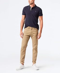 Jean pour homme en coton et polyester, coupe droite, délavé moyen - Product Image 2