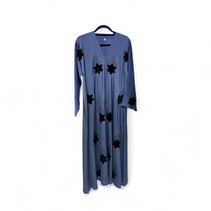 Dubai Luxury Sequined Abaya with Flared Hem and Handmade Crystal Stone Work Modest Muslim Women's Evening Party Abaya - Product Image 3